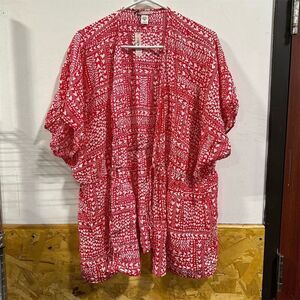 NWT Victoria's Secret Women's Red Heart Kimono Robe One Size Tie Closure